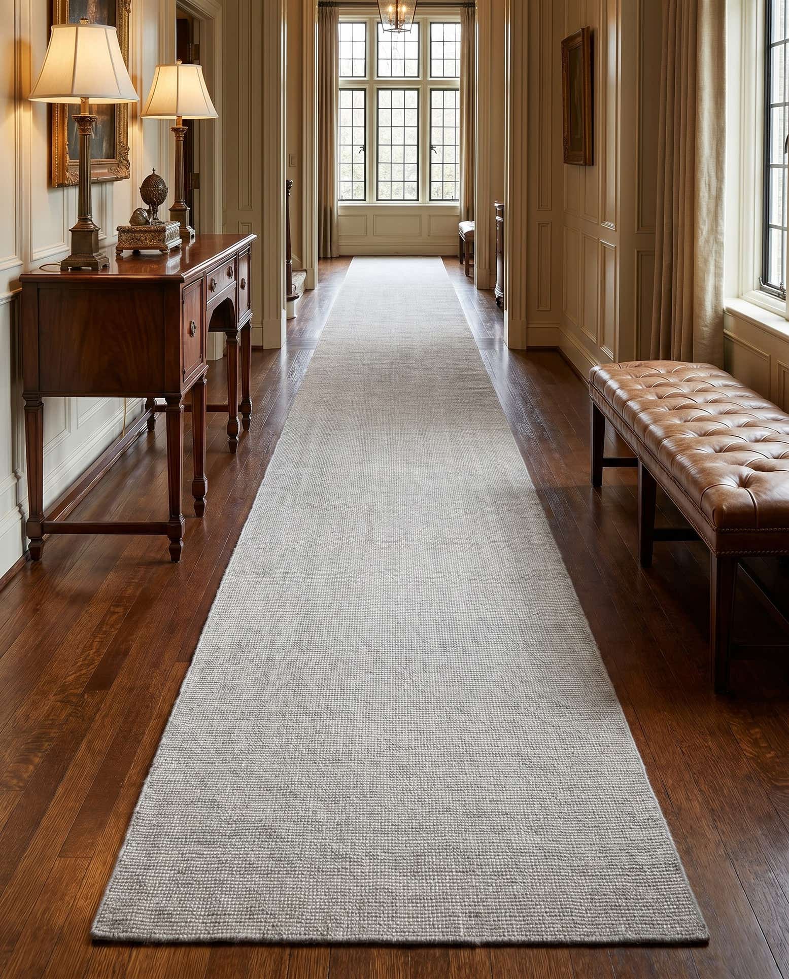 3' 3 x 19' 8 Hand Woven Jill Zarin English Manor Wool Runner Rug