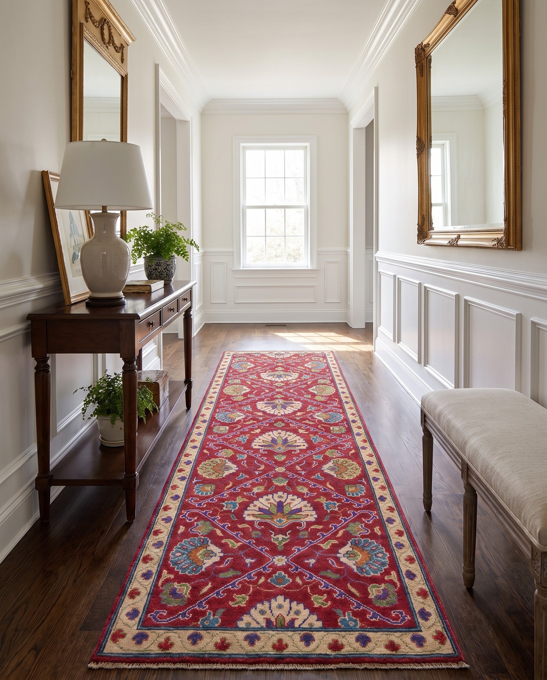 2' 9 x 8' 1 Hand Knotted Kazak Runner Rug
