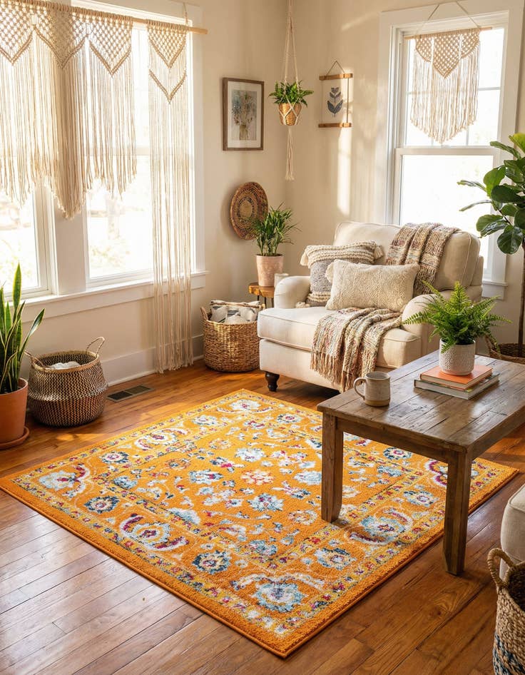 Detail image of 4' x 4' Aurelia Square Rug