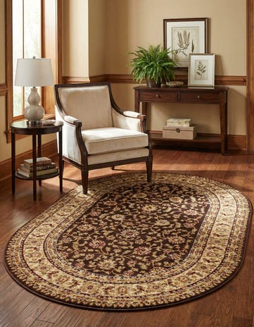 Brown Aditi Oval Rug
