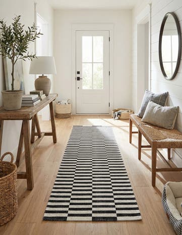 Black Georgia Runner Rug