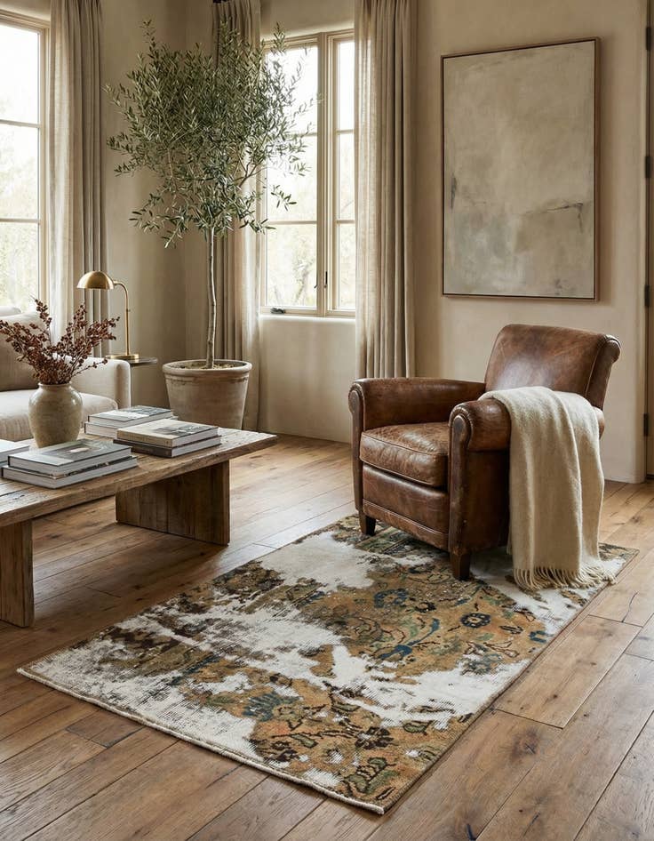 Detail image of 3' x 5' 2 Hand Knotted Ultra Vintage Persian Wool Rug