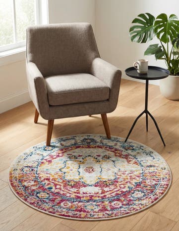 3' x 3' Madeline Vintage Round Rug