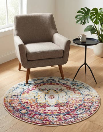 3' x 3' Madeline Vintage Round Rug