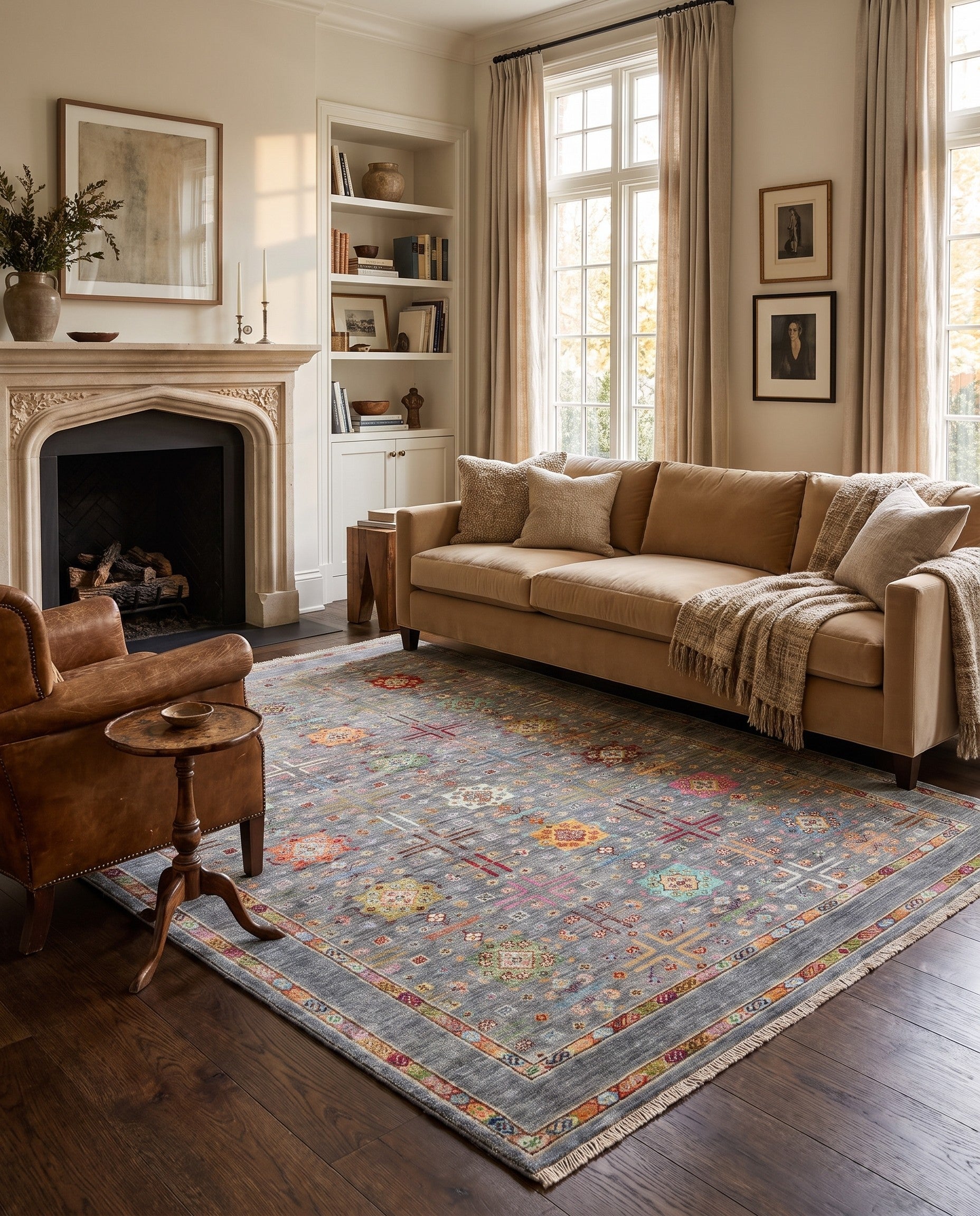 5' 9 x 7' 10 Hand Knotted Ariana Ziegler Rug
