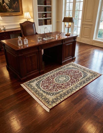 3' 3 x 5' Ghom Silk Rug