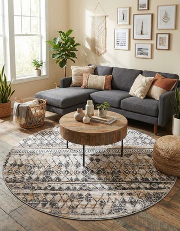 6' x 6' Leipzig Round Rug