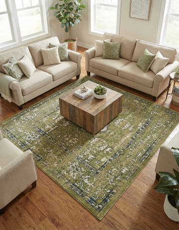 7' x 7' Charleston Square Rug