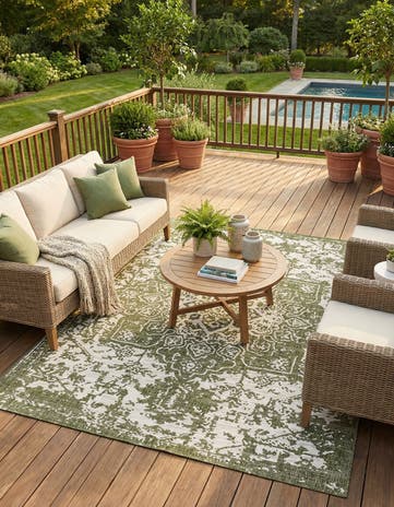 7' 10 x 10' Easy-Clean Jill Zarin Dubai Indoor / Outdoor Rug