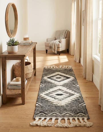 2' 2 x 6' 1 Hand Woven Arizona Wool Runner Rug