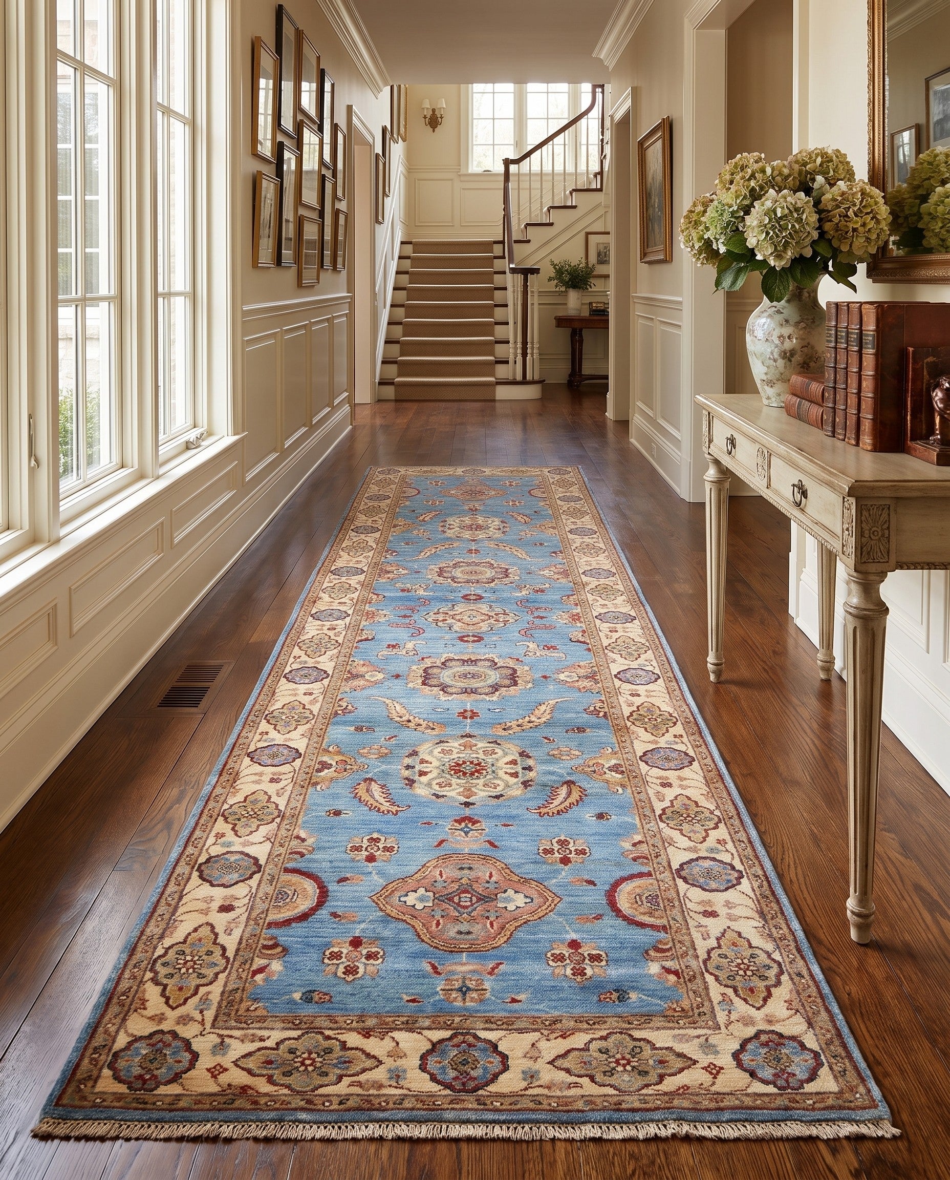 2' 11 x 10' Hand Knotted Ziegler Runner Rug