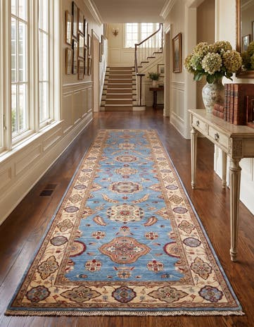 2' 11 x 10' Hand Knotted Ziegler Runner Rug