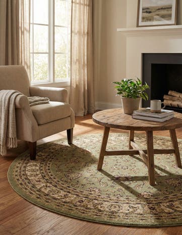 6' x 6' Classic Agra Round Rug