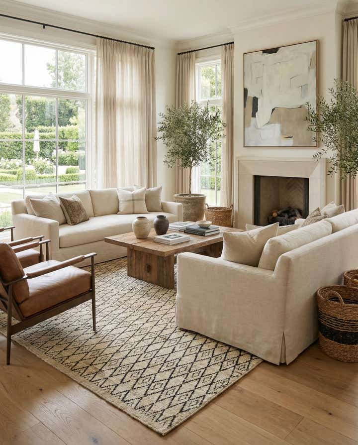 9' 5 x 11' 7 Hand Knotted Moroccan Wool Rug