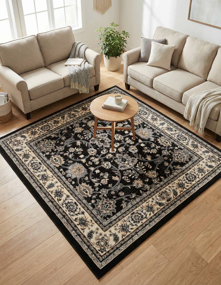 Detail image of 5' 3 x 5' 3 Yasmin Square Rug