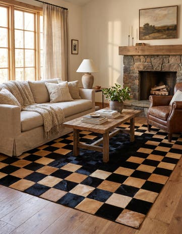 5' 1 x 8' 1 Cowhide - Patchwork Rug