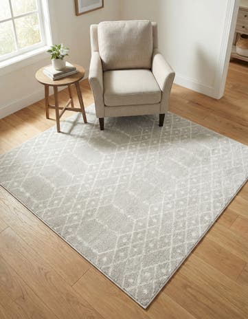 5' 3 x 5' 3 Paxon Trellis Square Rug