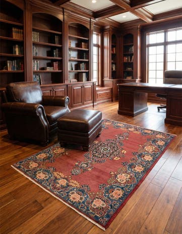 3' 8 x 5' 1 Kashan Rug