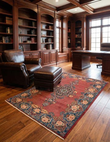 3' 8 x 5' 1 Kashan Rug