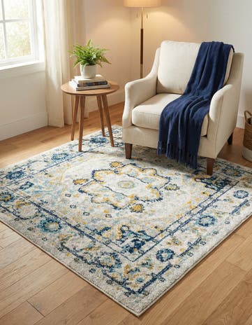 4' x 4' Madeline Vintage Square Rug