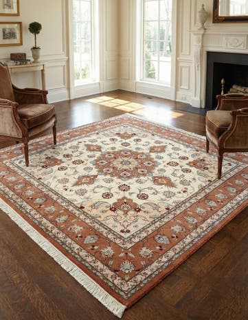 6' 6 x 6' 7 Tabriz Square Rug