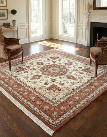 6' 6 x 6' 7 Tabriz Square Rug