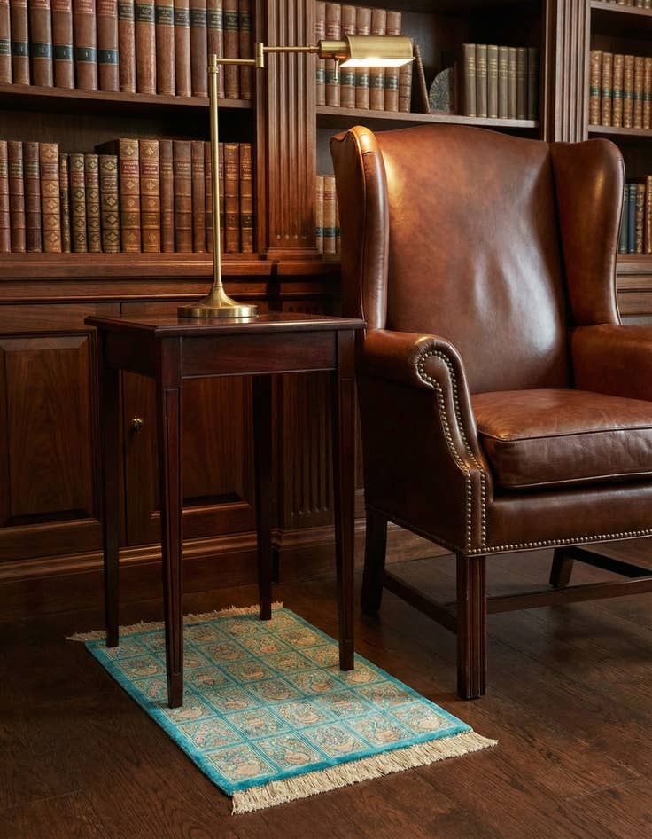 Detail image of 1' 11 x 2' 11 Ghom Silk Rug