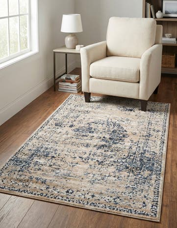 Dark Blue Eliza Rug