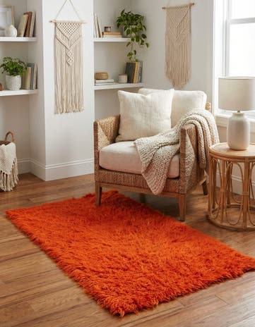 2' 9 x 4' 10 Hand Knotted Moroccan Wool Rug