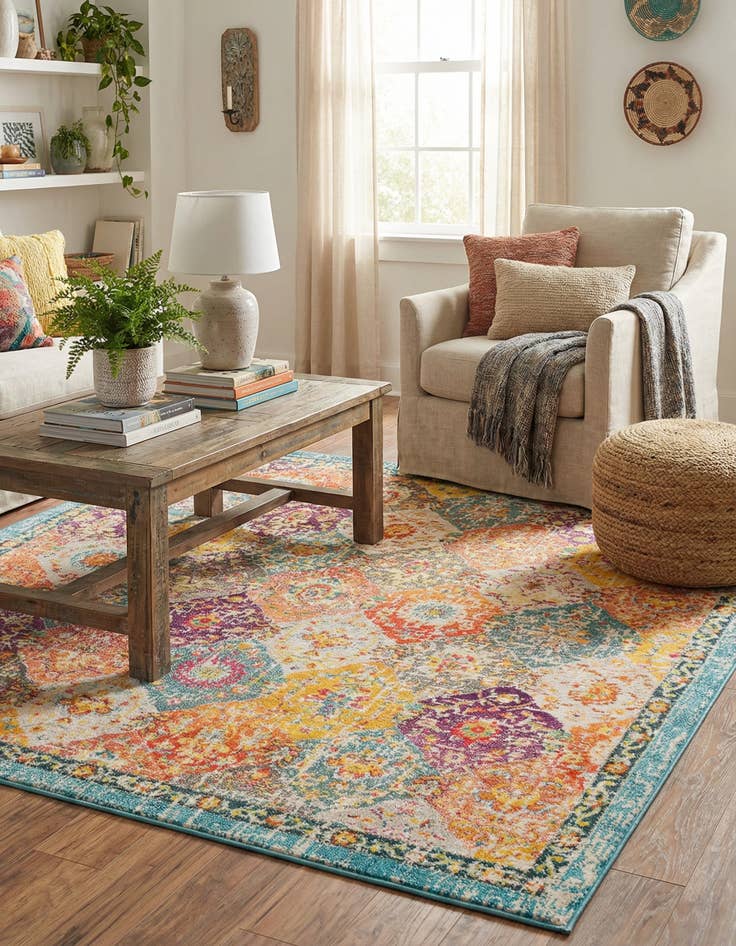 Detail image of 7' x 7' Madeline Square Rug