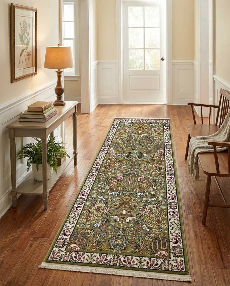 Detail image of 2' 7 x 7' Nain Design Runner Rug