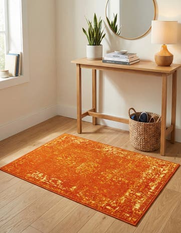 Orange Monte Carlo Rug