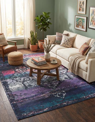 9' 2 x 12' Washable Francesca Rug
