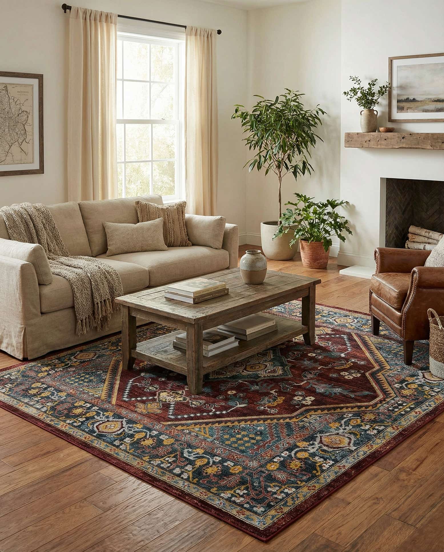 7' 10 x 7' 10 Kamala Washable Square Rug
