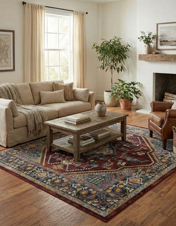 7' 10 x 7' 10 Kamala Washable Square Rug