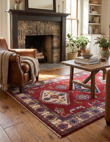 3' 4 x 5' 1 Hand Knotted Kazak Rug