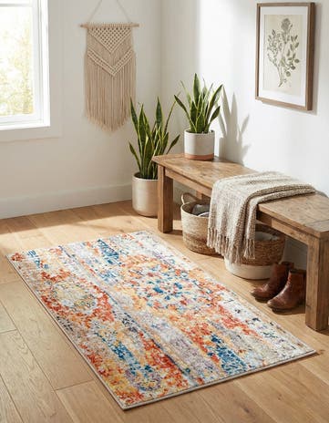 Orange Madrid Rug