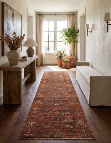 2' 8 x 10' 3 Hand Knotted Ariana Ziegler Runner Rug