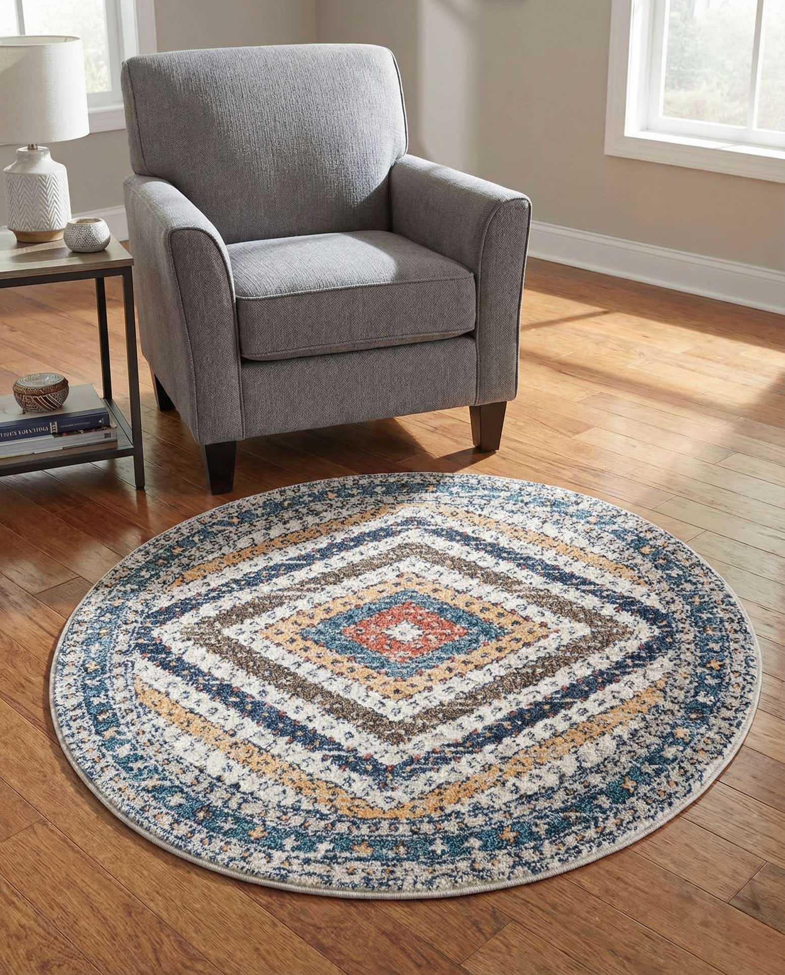 3' 3 x 3' 3 Aramis Round Rug