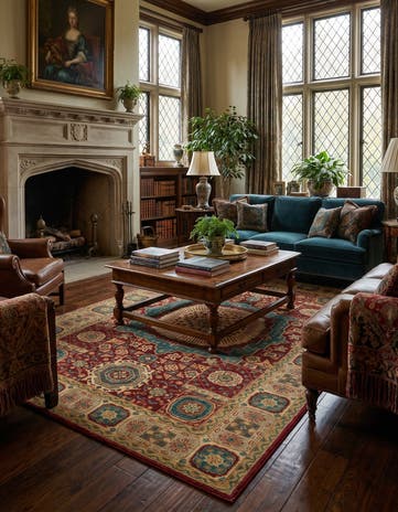 5' 7 x 7' 9 Hand Knotted Mamluk Ziegler Rug