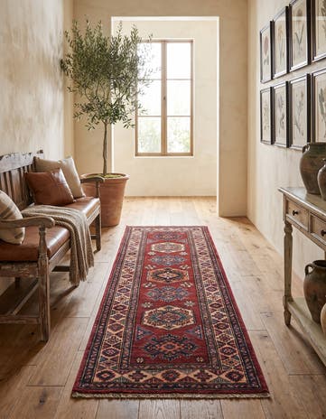 2' x 5' 8 Hand Knotted Kazak Runner Rug