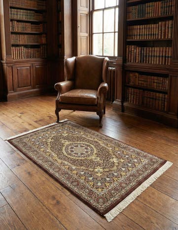 3' 1 x 5' Ghom Silk Rug