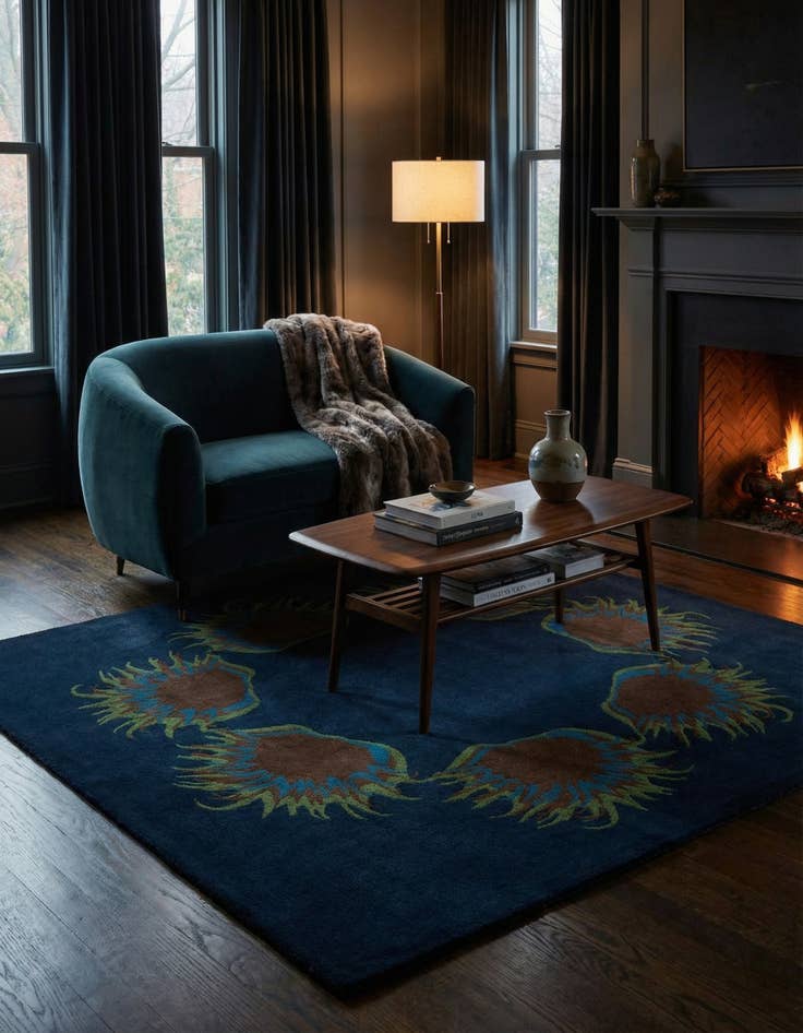 Detail image of 7' 6 x 7' 7 Luna Square Rug