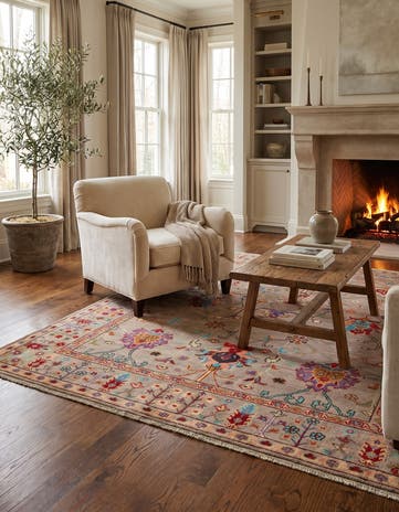 5' 3 x 7' 9 Hand Knotted Kazak Rug