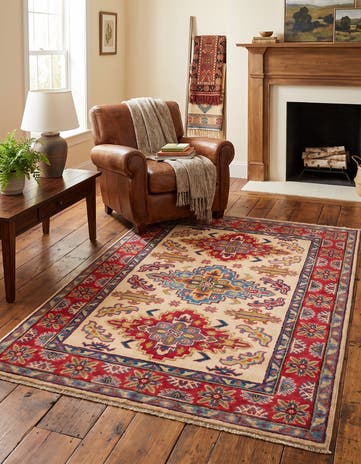 3' 6 x 5' Hand Knotted Kazak Rug