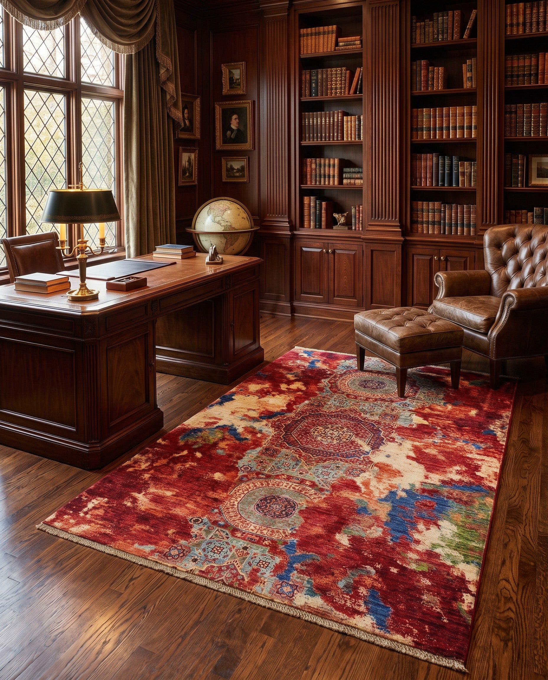 5' x 6' 10 Hand Knotted Mamluk Ziegler Rug