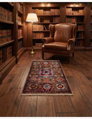 2' x 3' Hand Knotted Mamluk Ziegler Rug