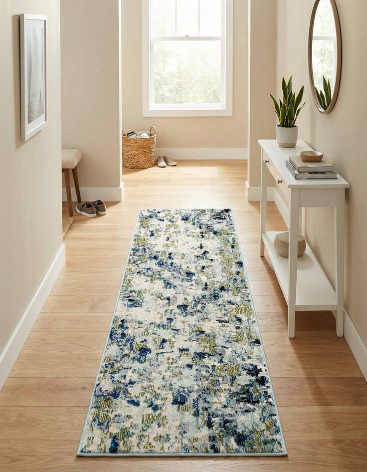 Detail image of 2' 2 x 6' Washable Spectrum Runner Rug