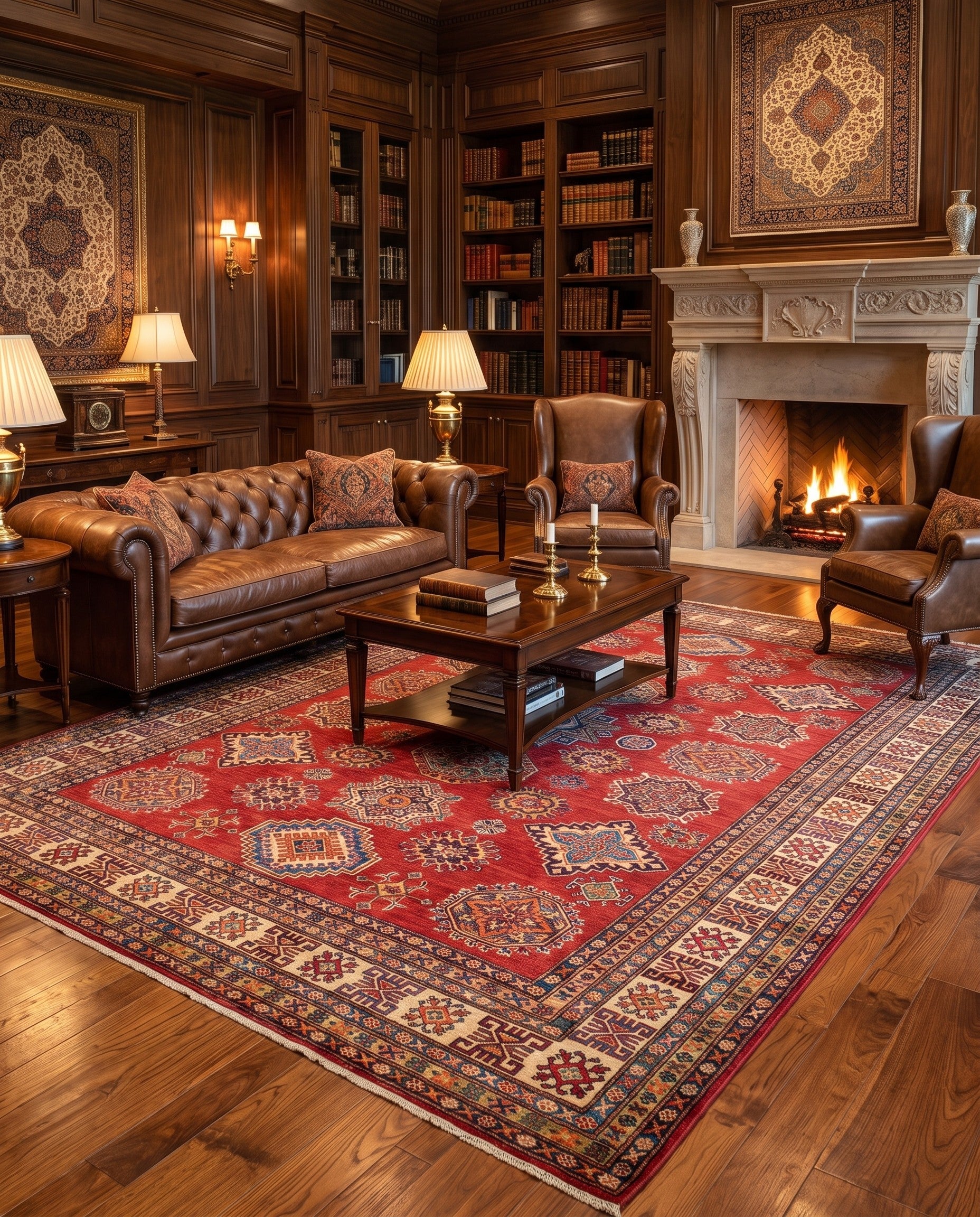 8' 4 x 10' 5 Hand Knotted Kazak Rug