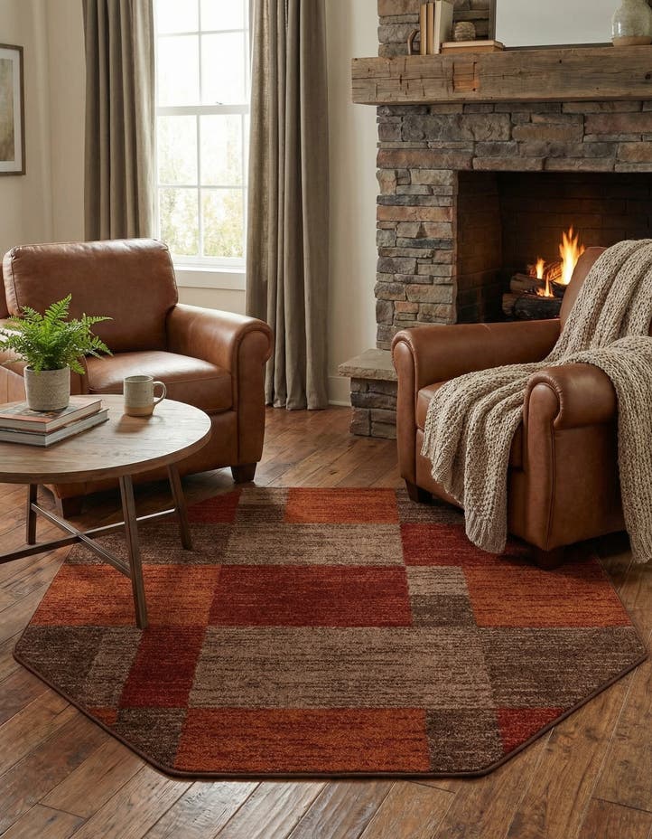 5' 3 x 5' 3 Equinox Octagon Rug